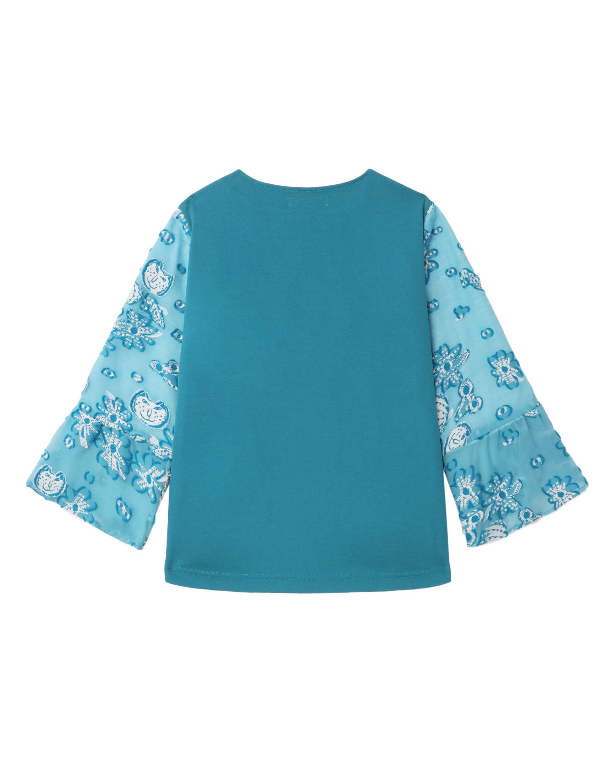Graphic embroidered top