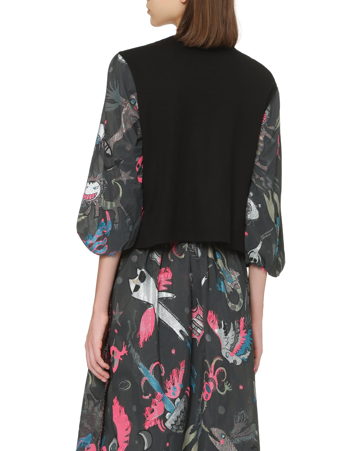 Printed long sleeve blouse