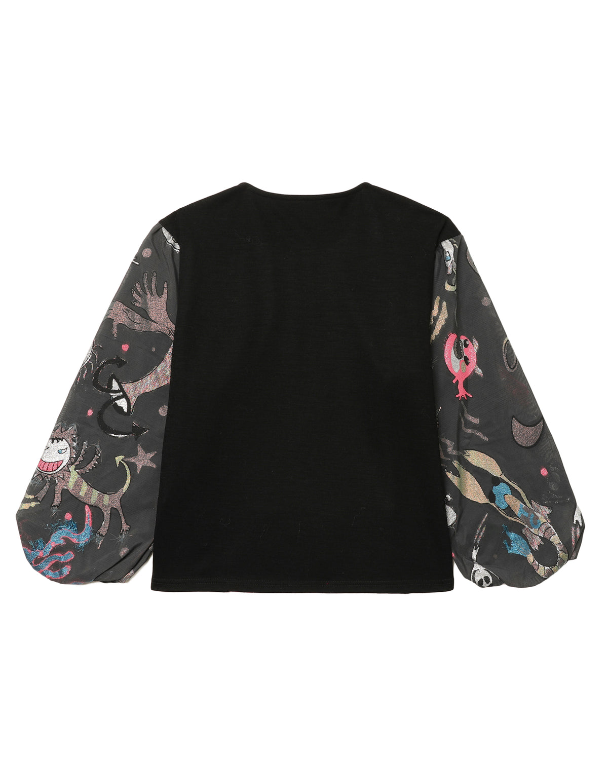 Printed long sleeve blouse