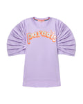 Pleated sleeve top