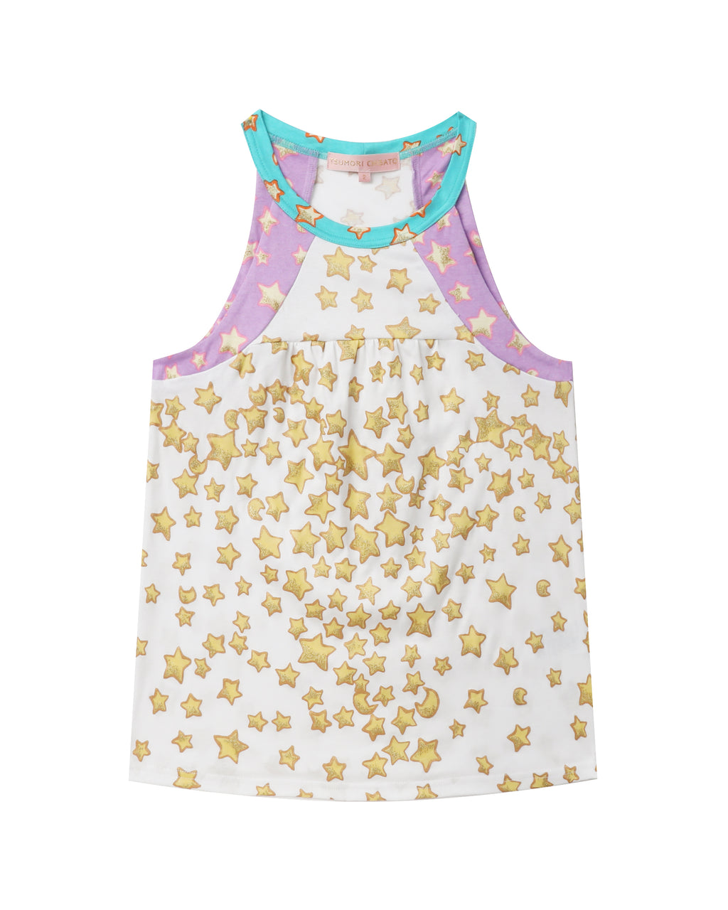 Stars halter neck tank top