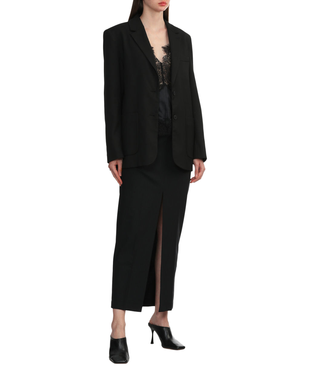 Bow accent blazer
