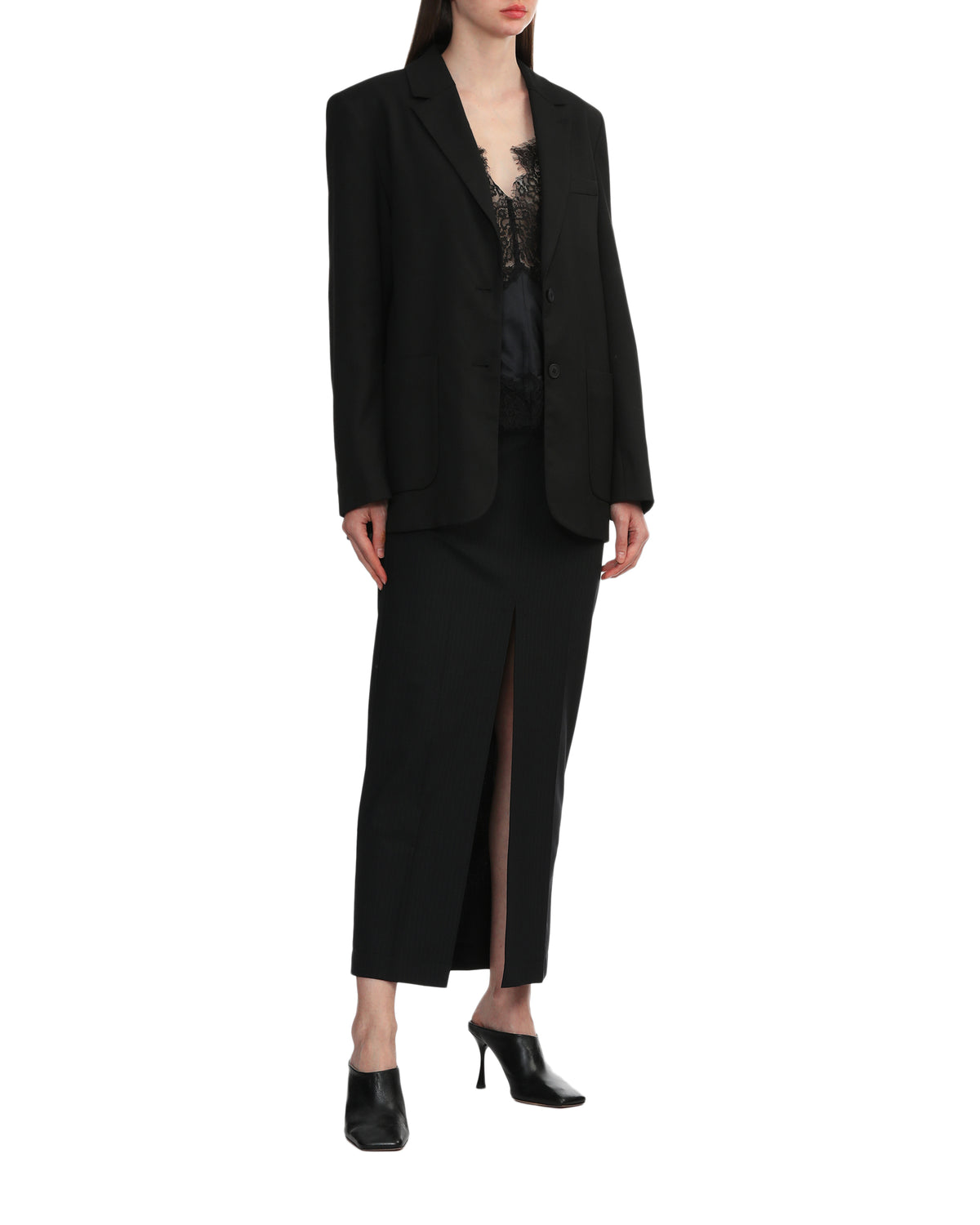 Bow accent blazer