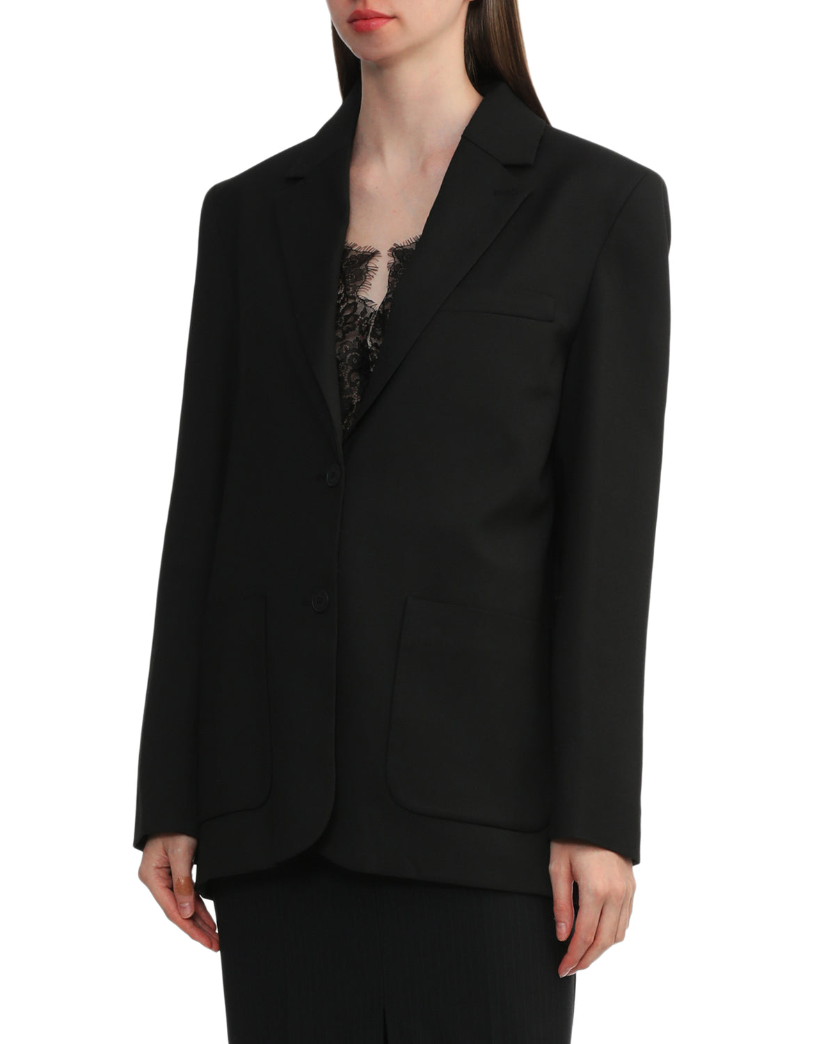 Bow accent blazer