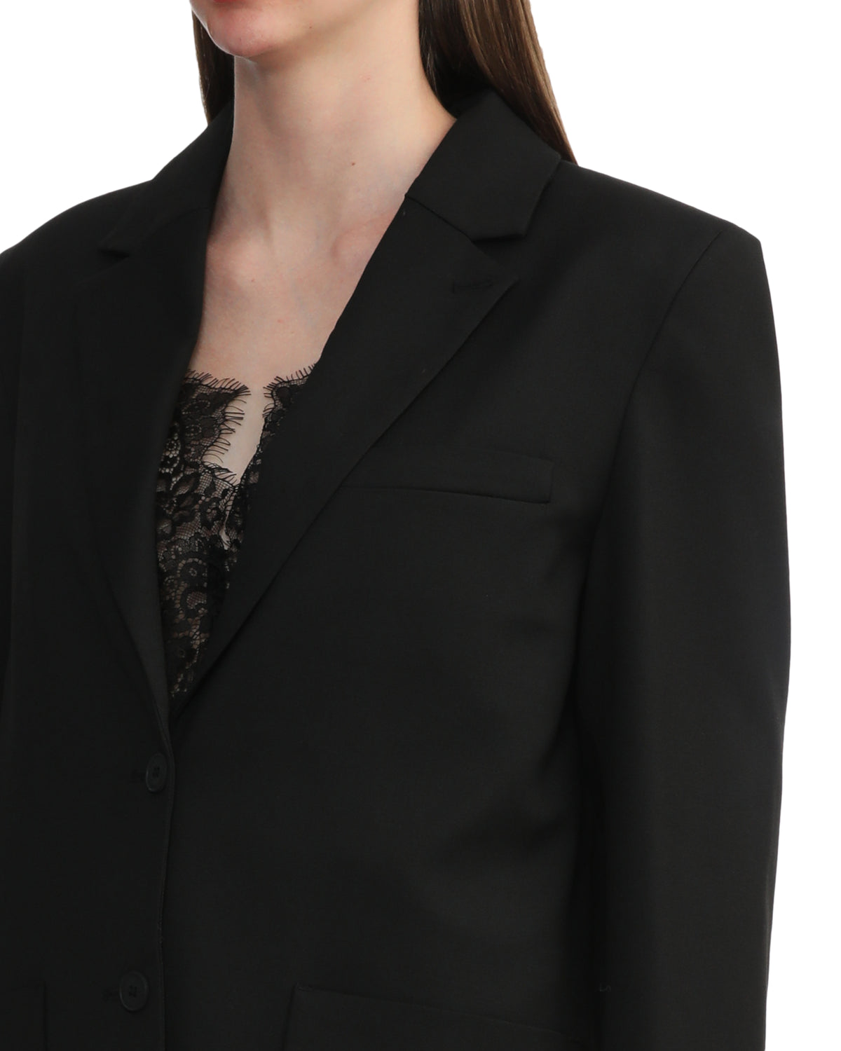 Bow accent blazer