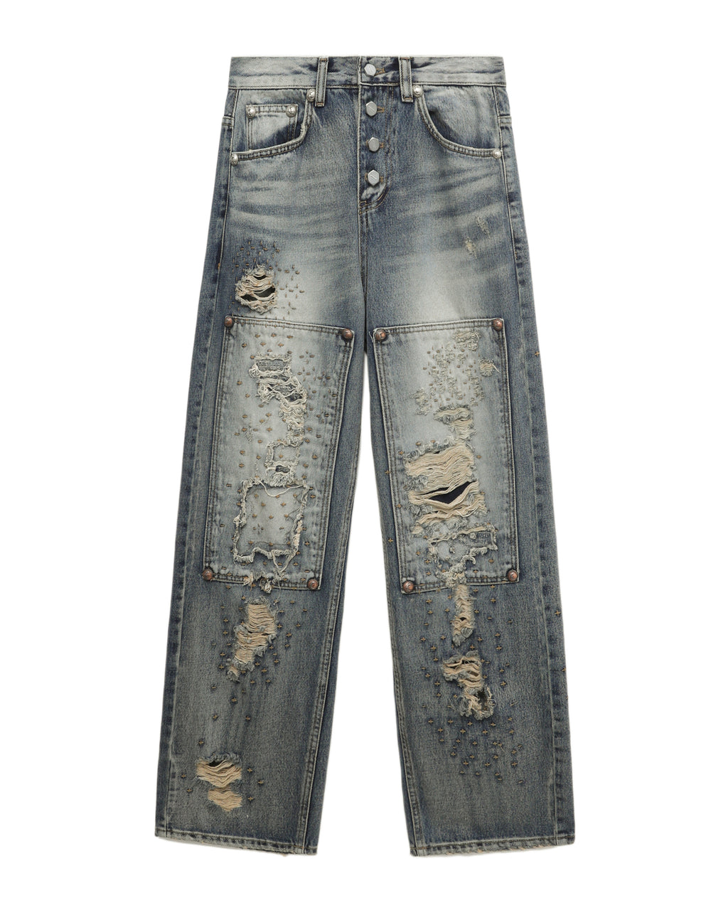 Distressed jeans