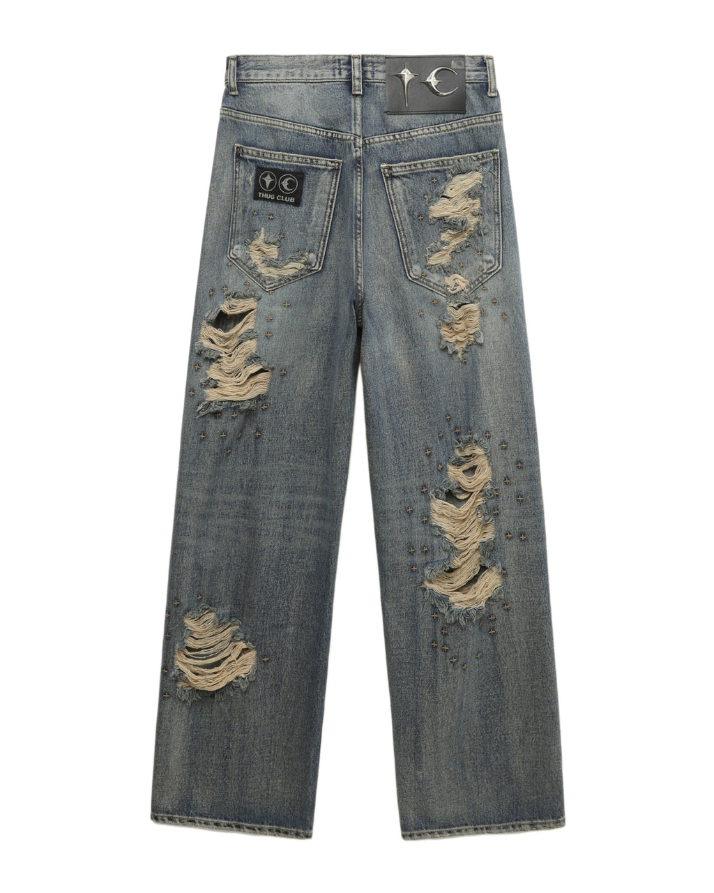 Distressed jeans