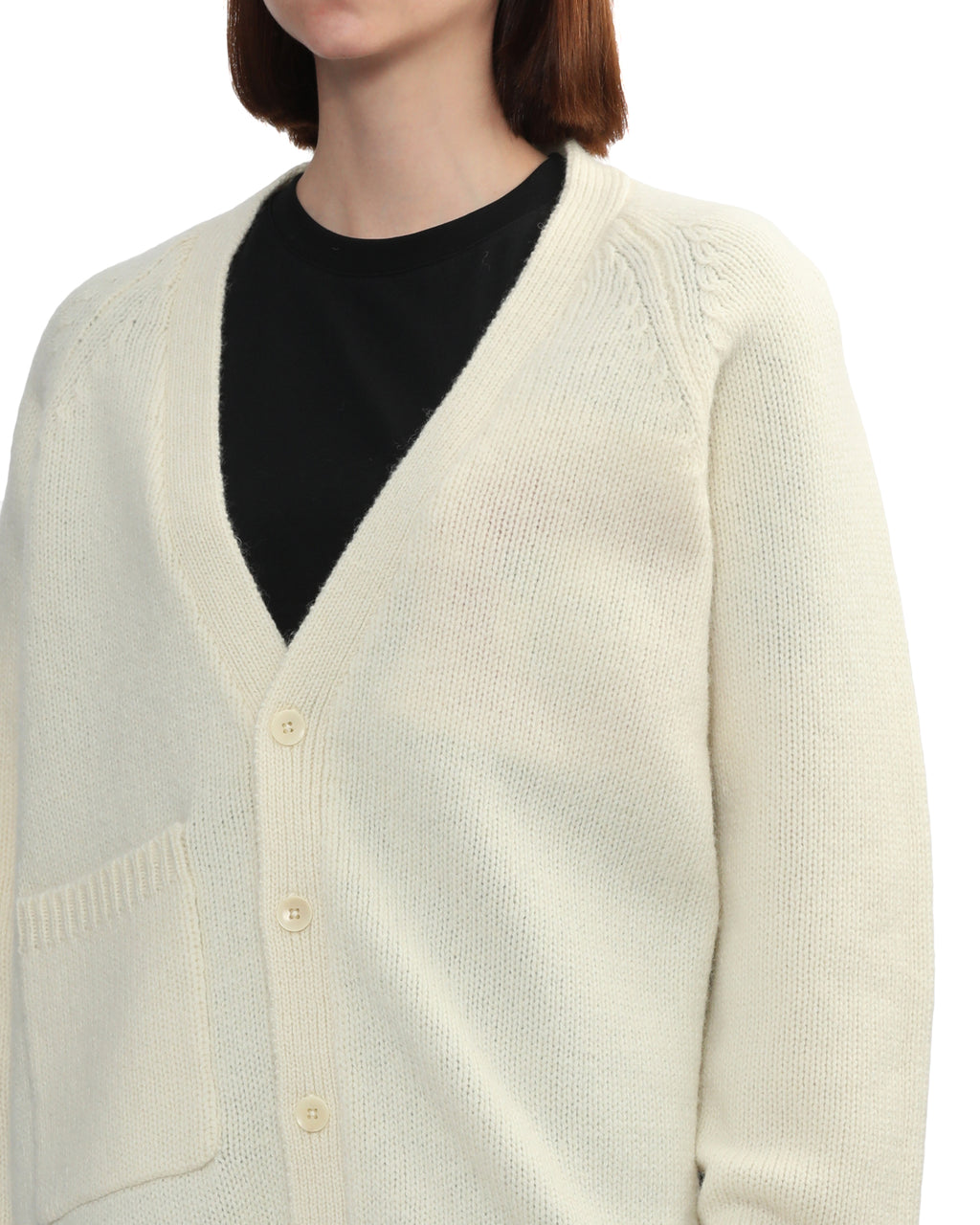 Half button down cardigan
