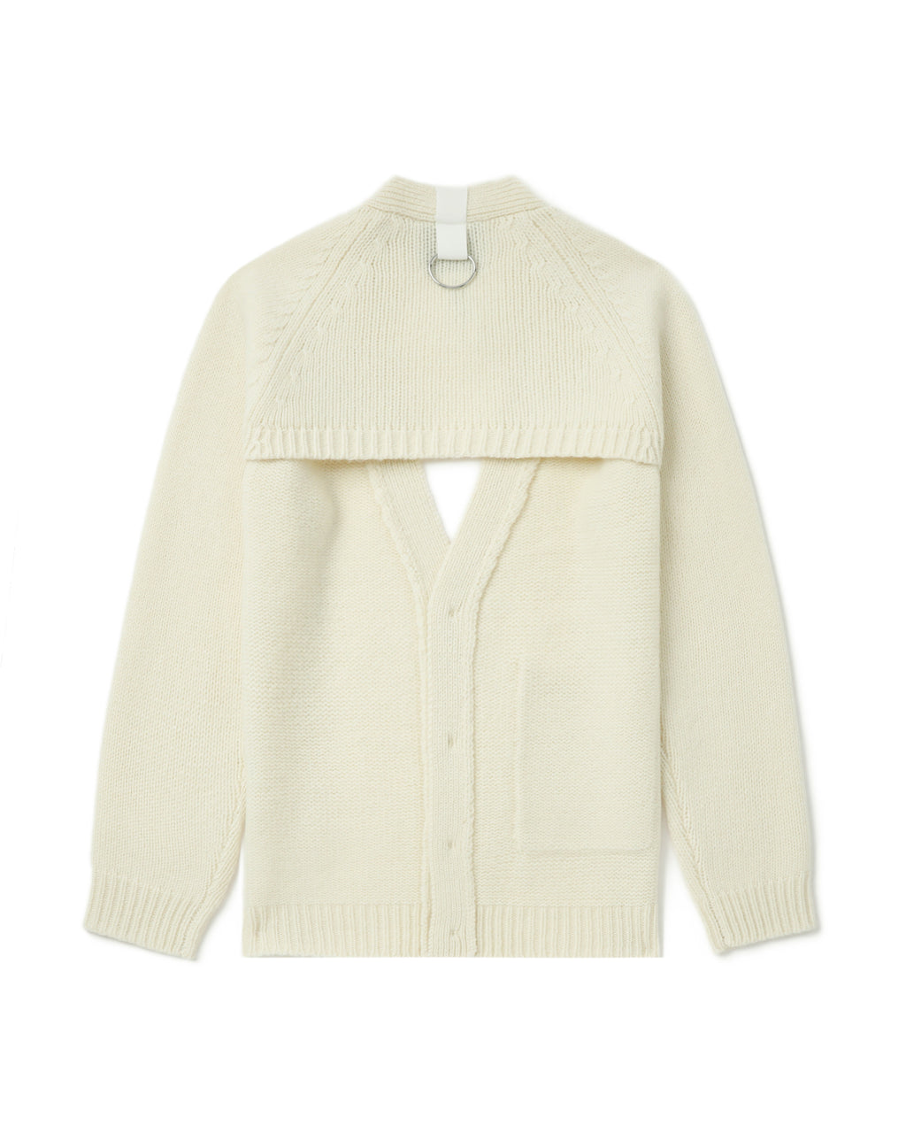 Half button down cardigan
