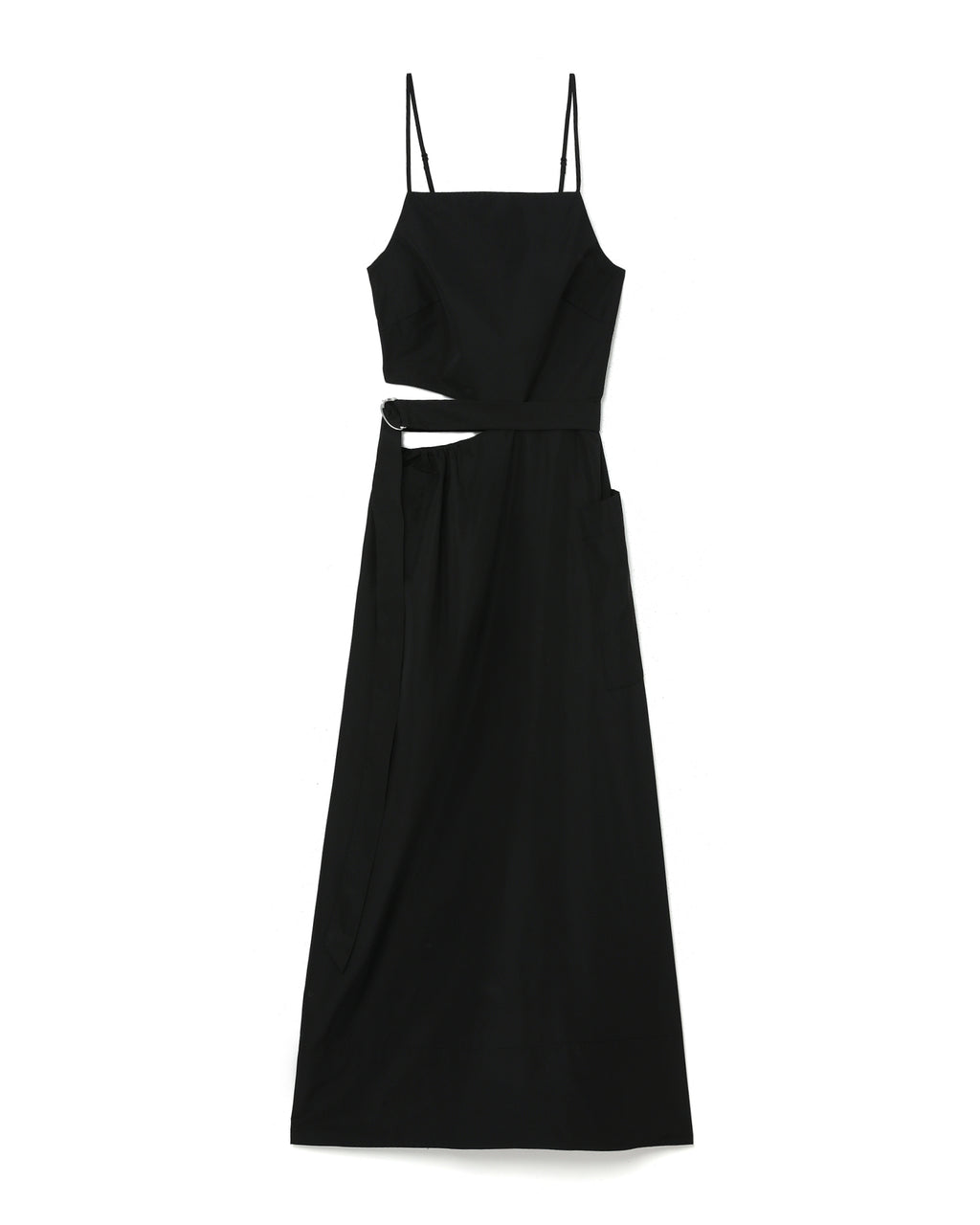 Italian sporty nylon strappy cut-out dress