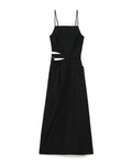 Italian sporty nylon strappy cut-out dress