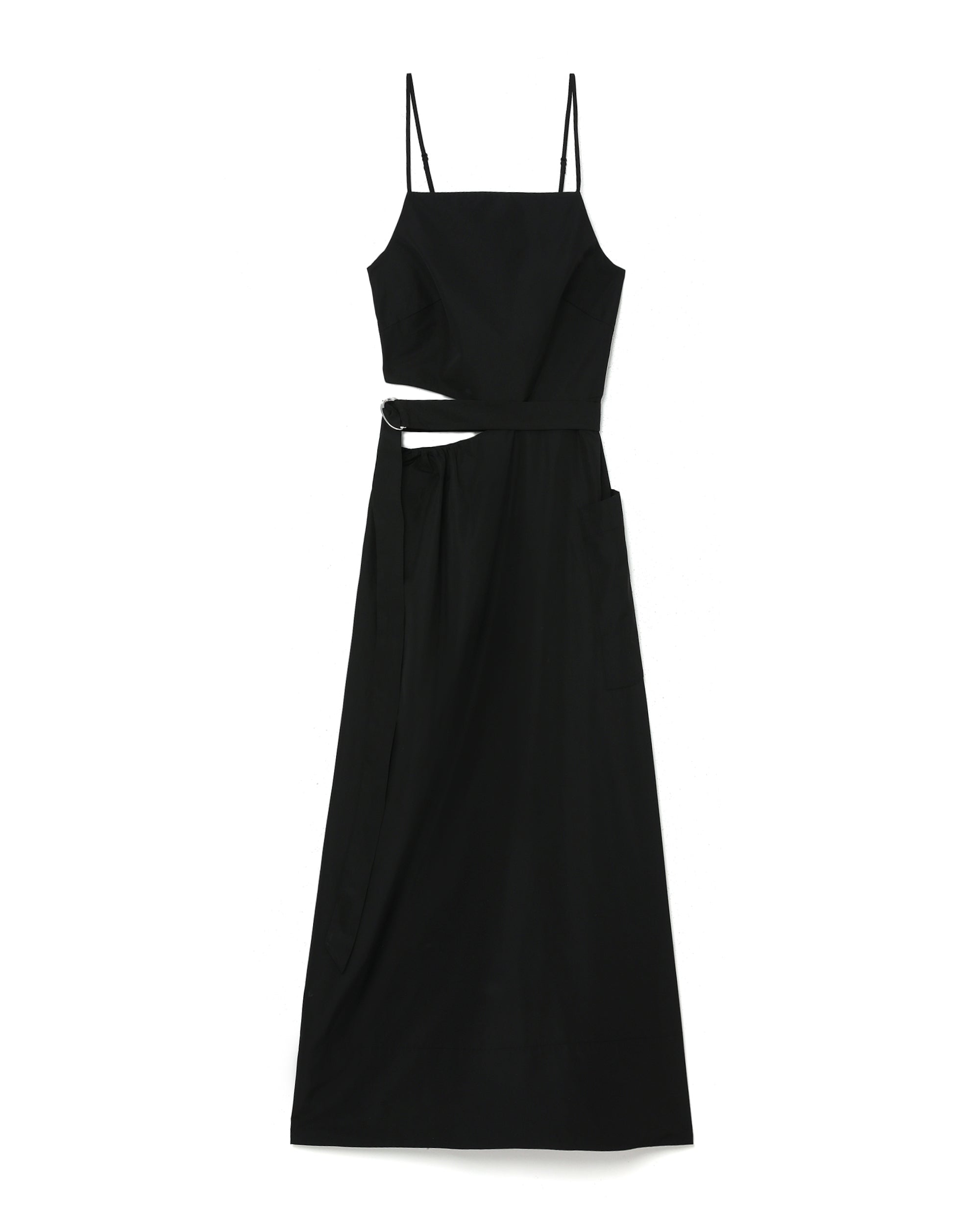 Italian sporty nylon strappy cut-out dress