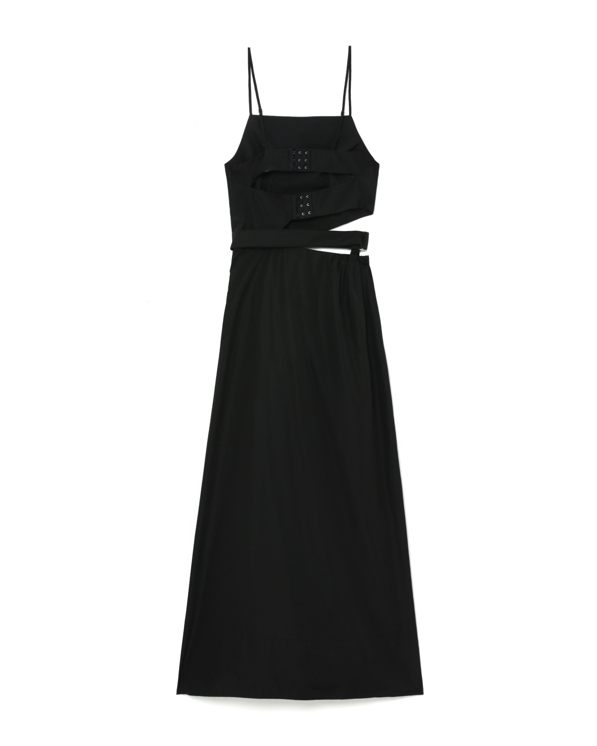 Italian sporty nylon strappy cut-out dress