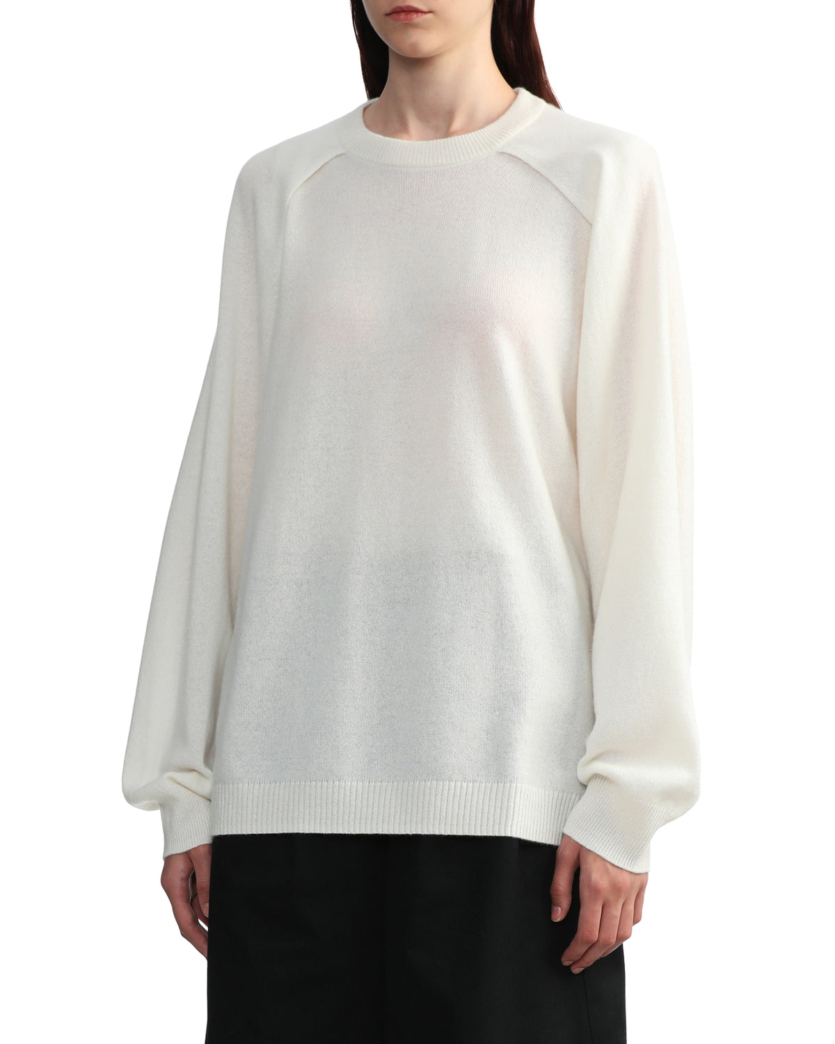 Cashmere easy cocoon knit tunic