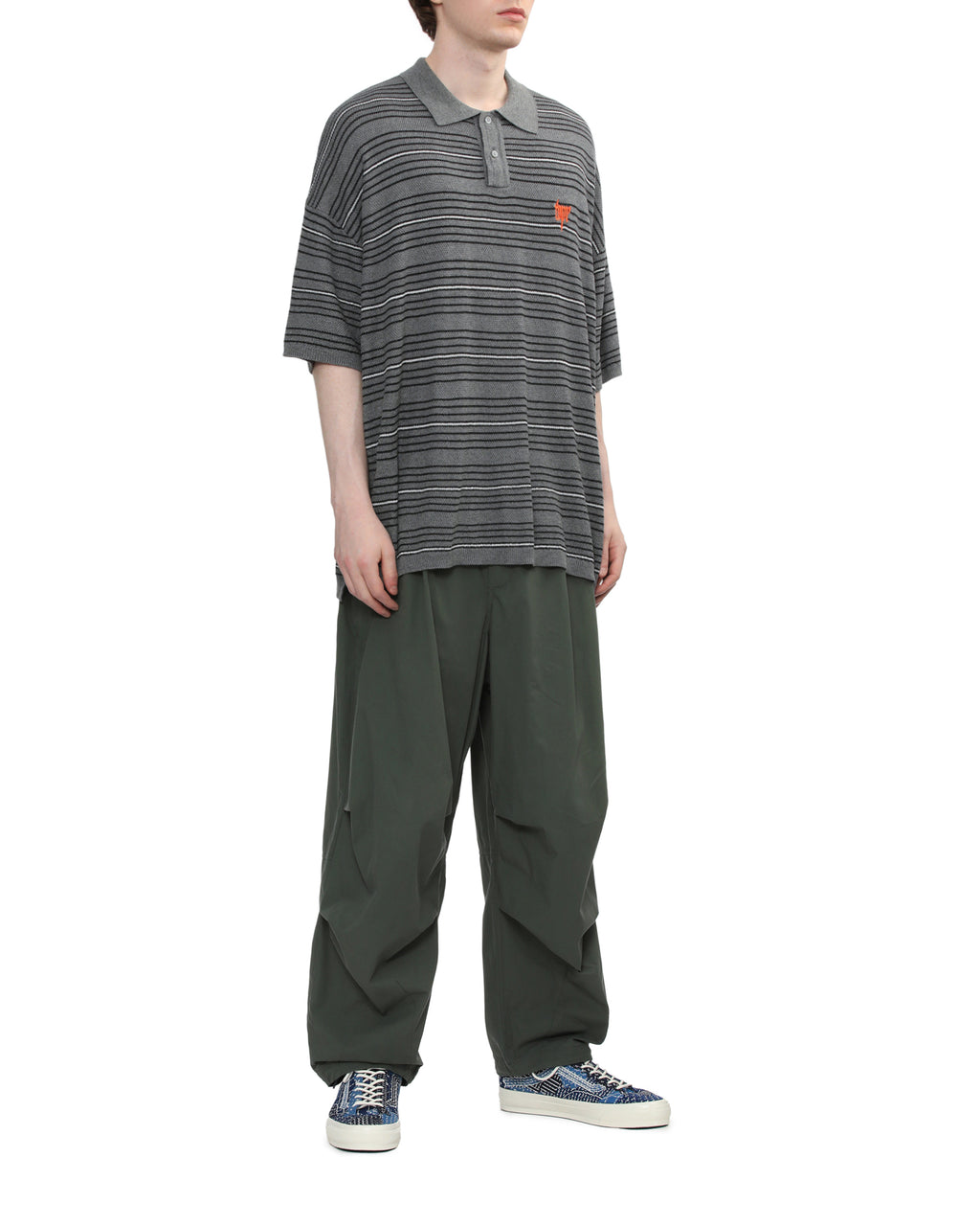 Striped polo shirt