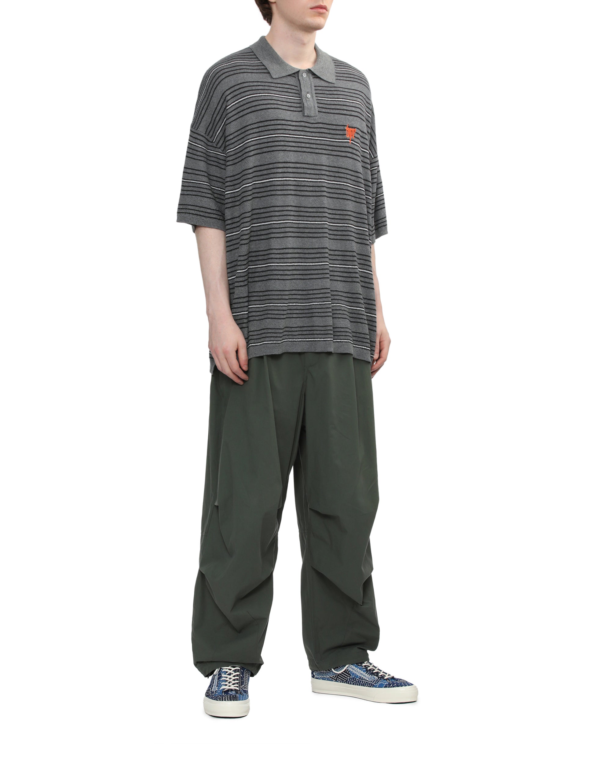 Striped polo shirt