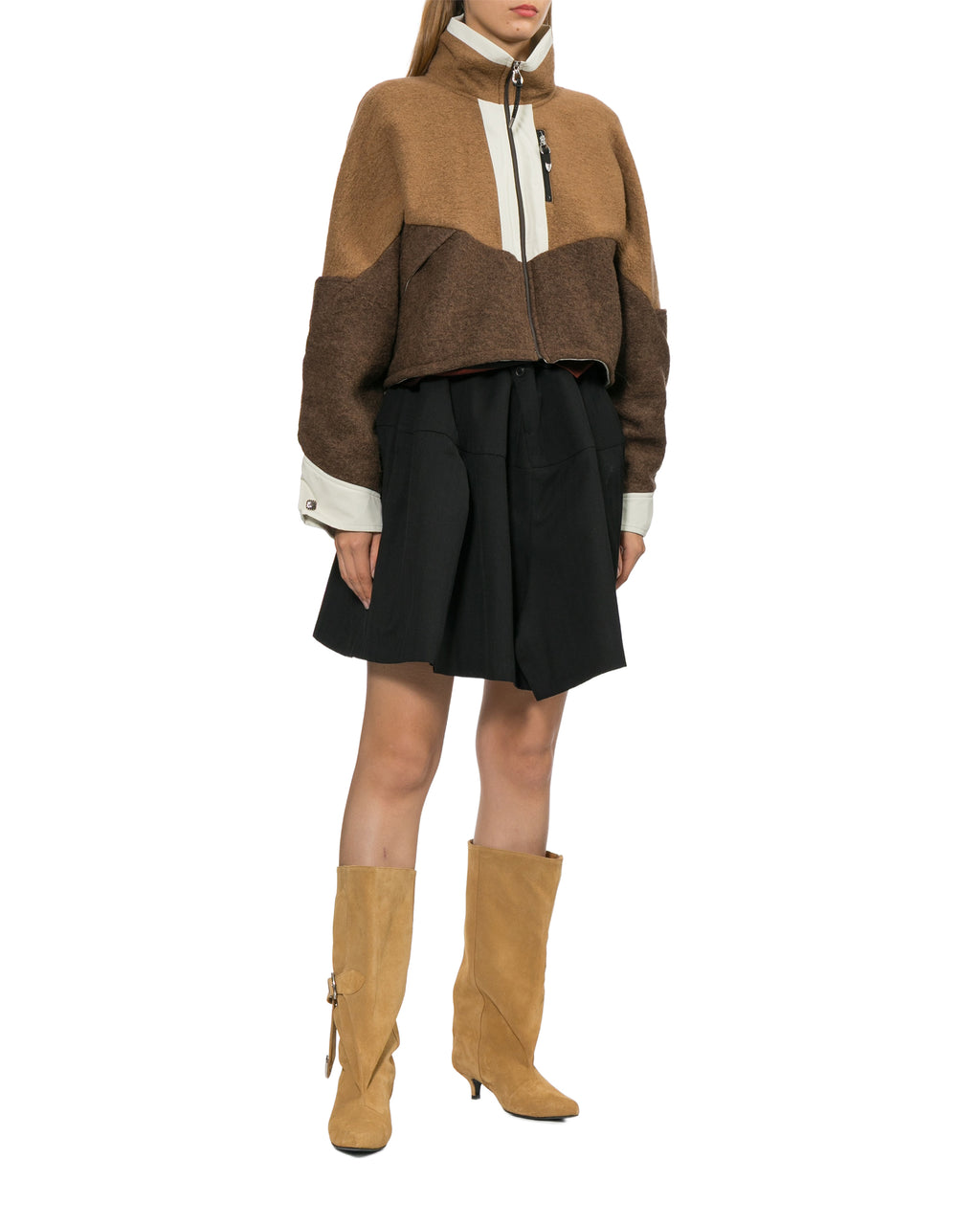 Belted high boots
