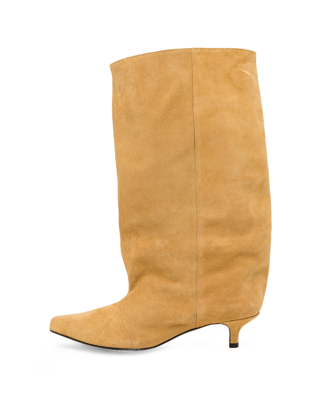 Belted high boots