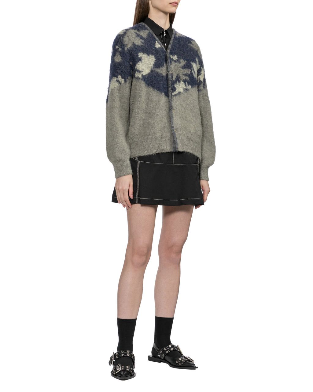 Printed cardigan