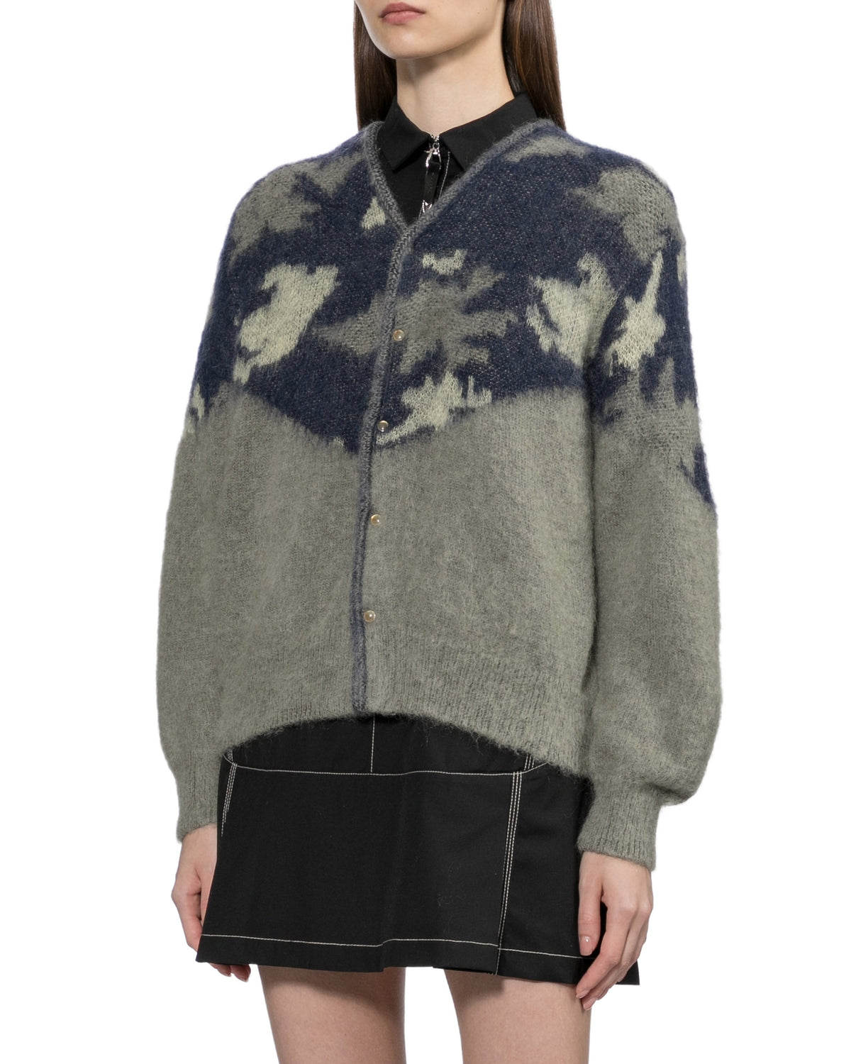 Printed cardigan