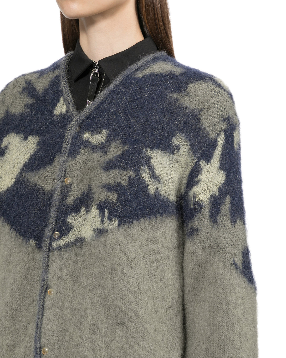 Printed cardigan