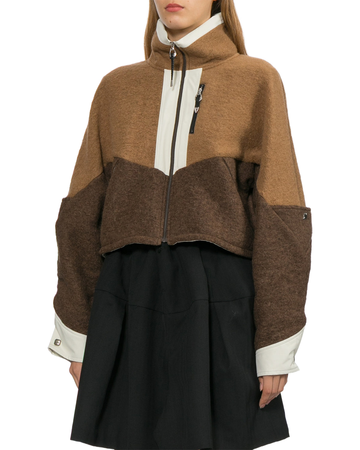 Wool jersey blouson