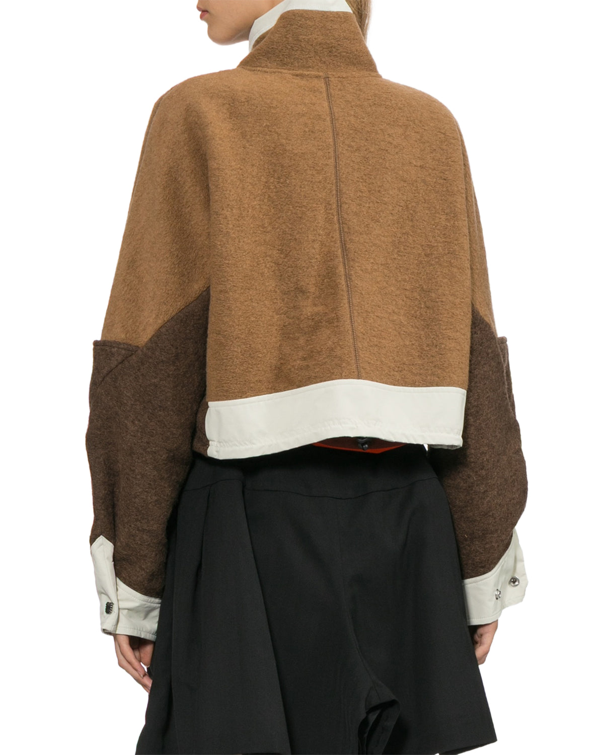 Wool jersey blouson