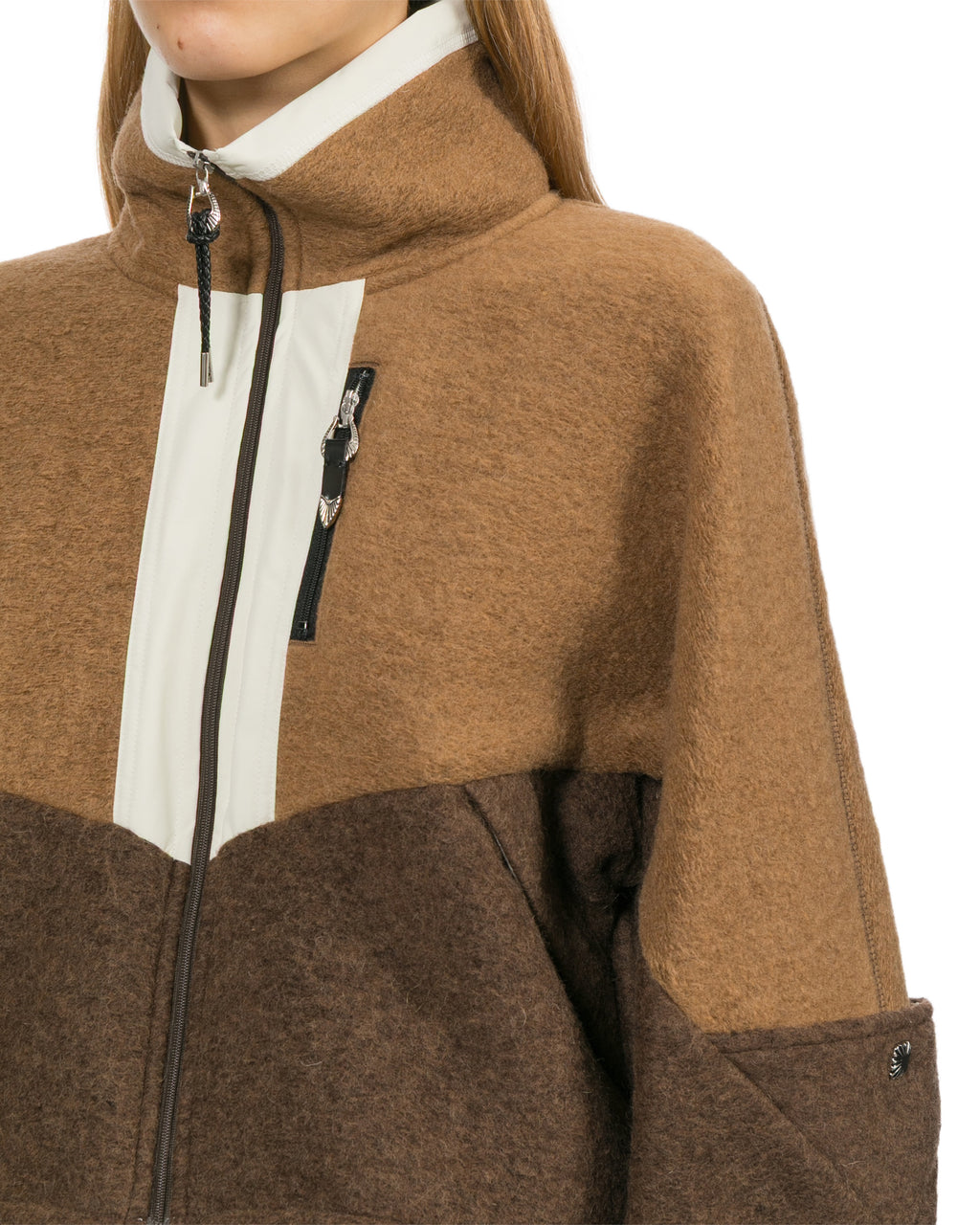 Wool jersey blouson