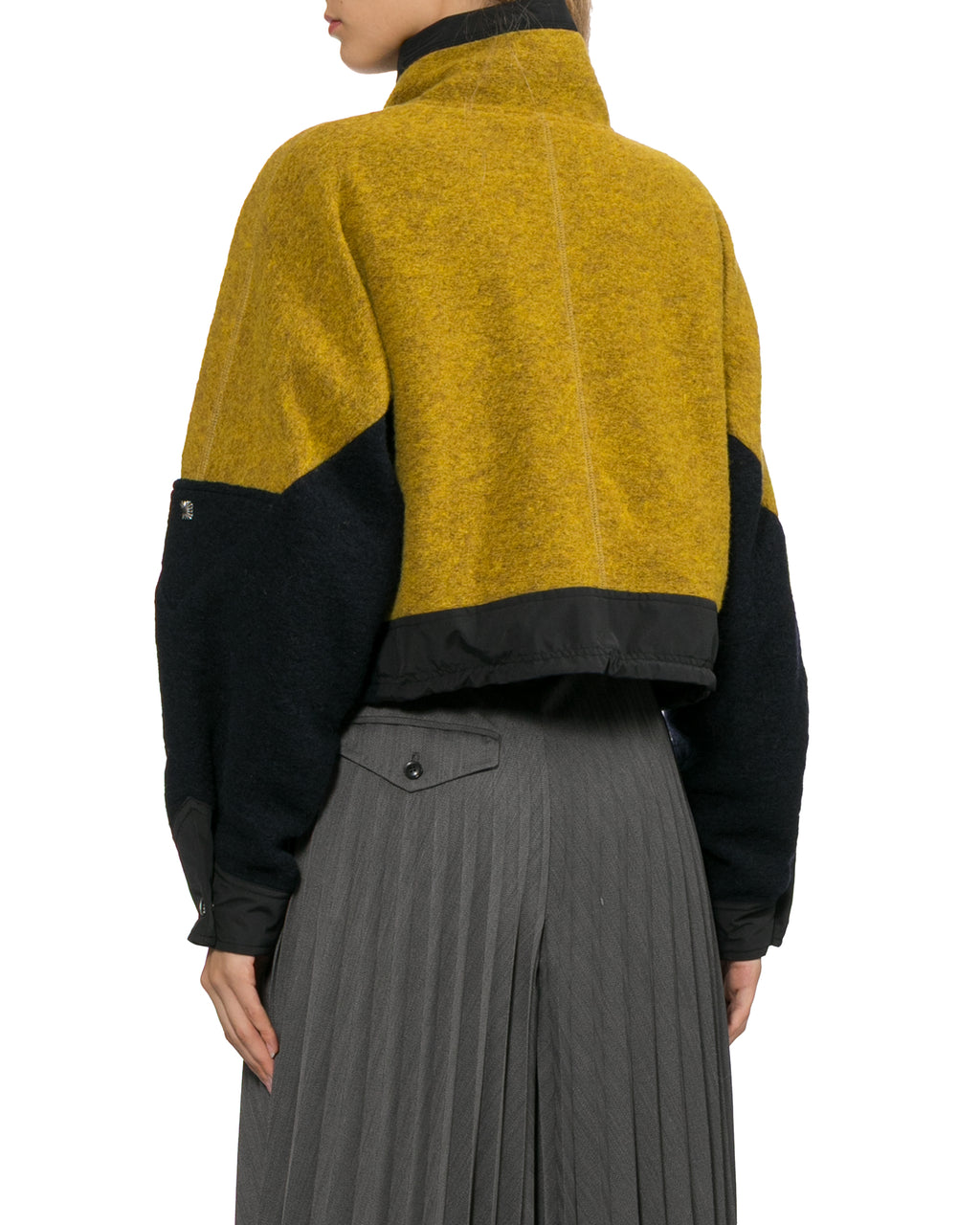 Wool jersey blouson