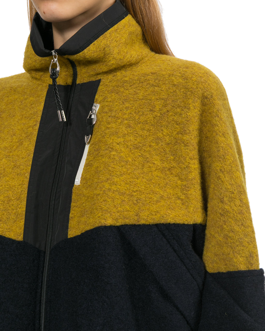 Wool jersey blouson