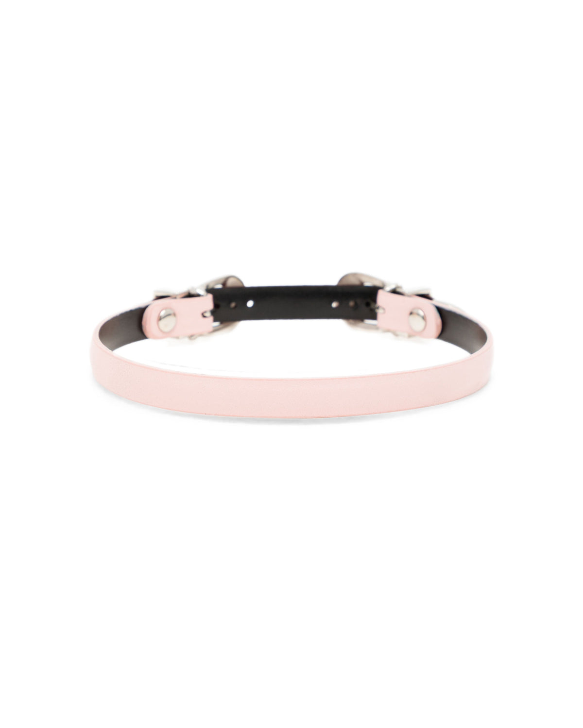 Double buckle leather bangle