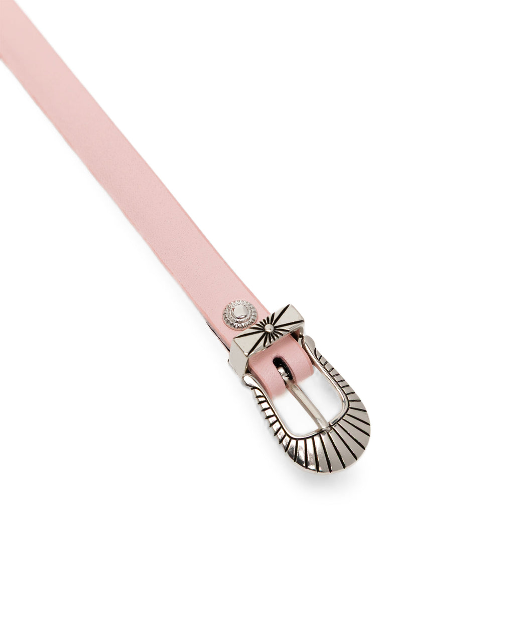 Double buckle leather bangle