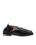 Gather square toe shoes