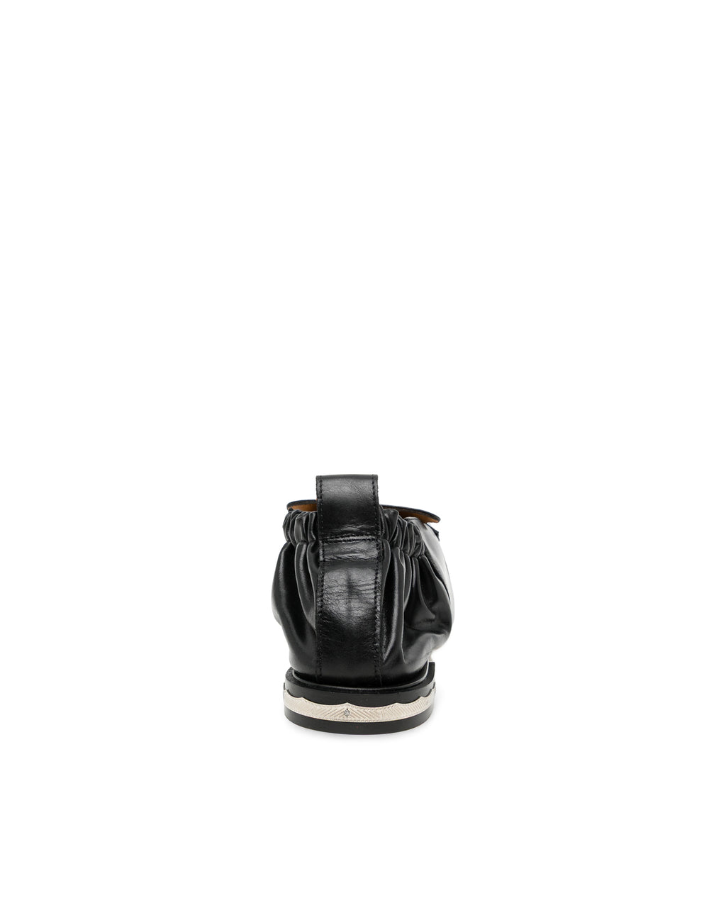 Gather square toe shoes