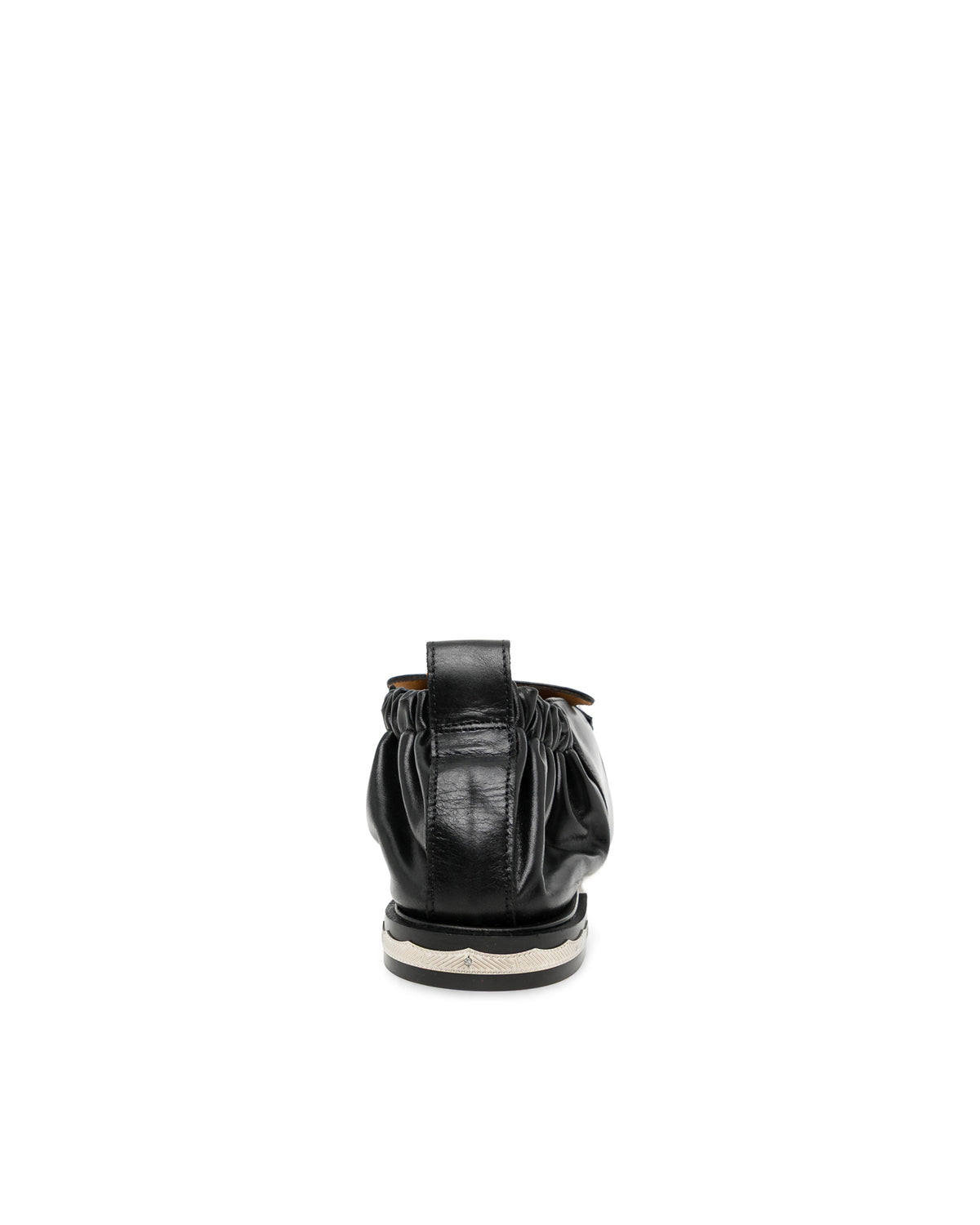 Gather square toe shoes