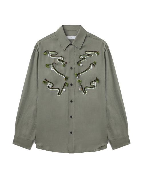 Acetate twill shirt