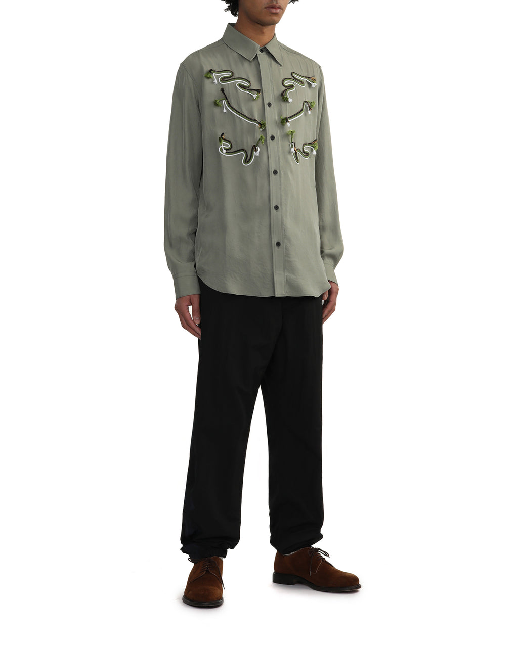 Acetate twill shirt