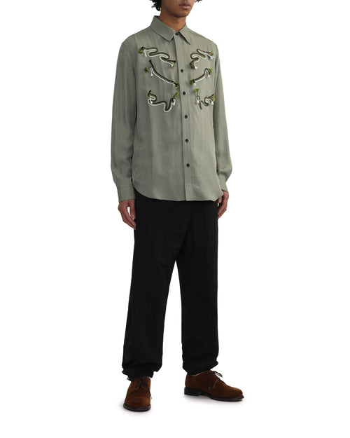 Acetate twill shirt