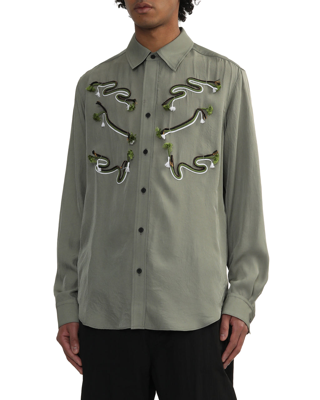 Acetate twill shirt