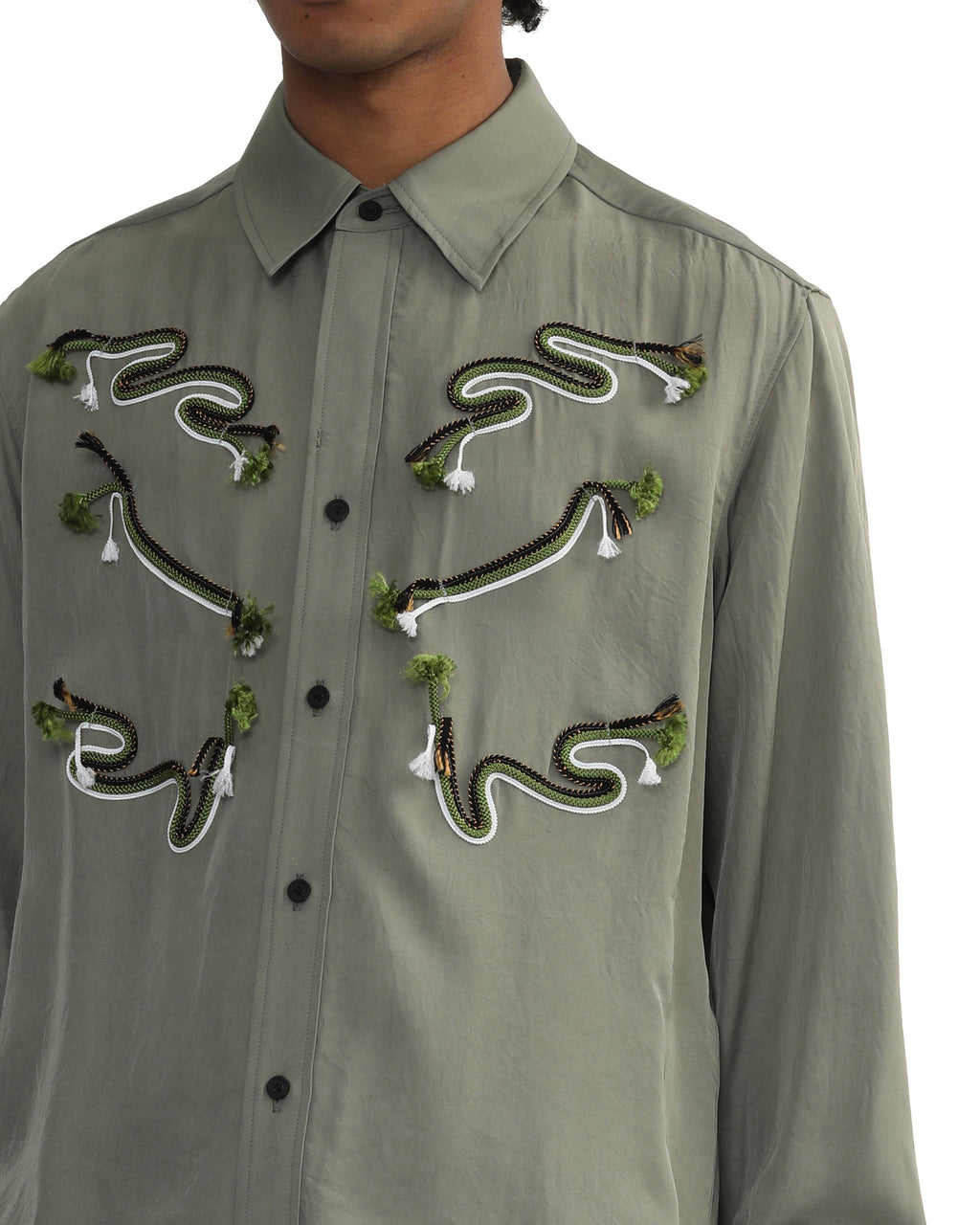 Acetate twill shirt