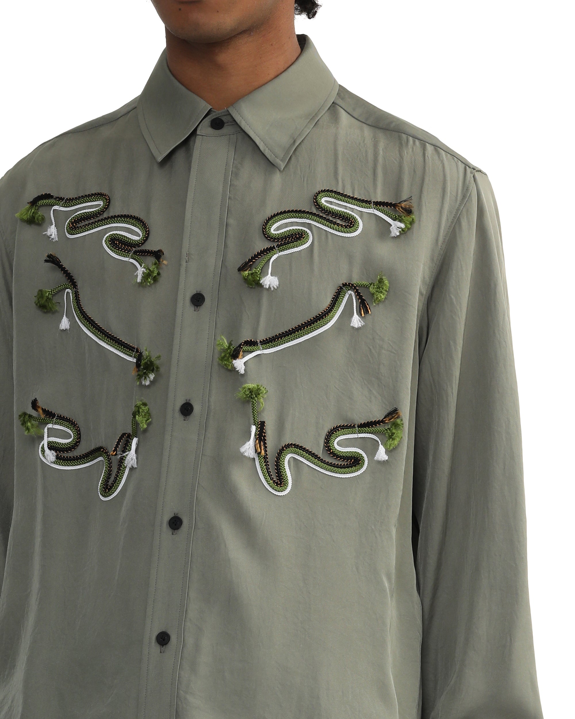 Acetate twill shirt