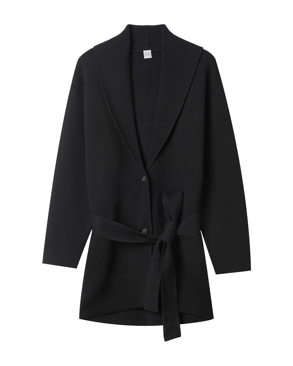 Waist-tie cardigan