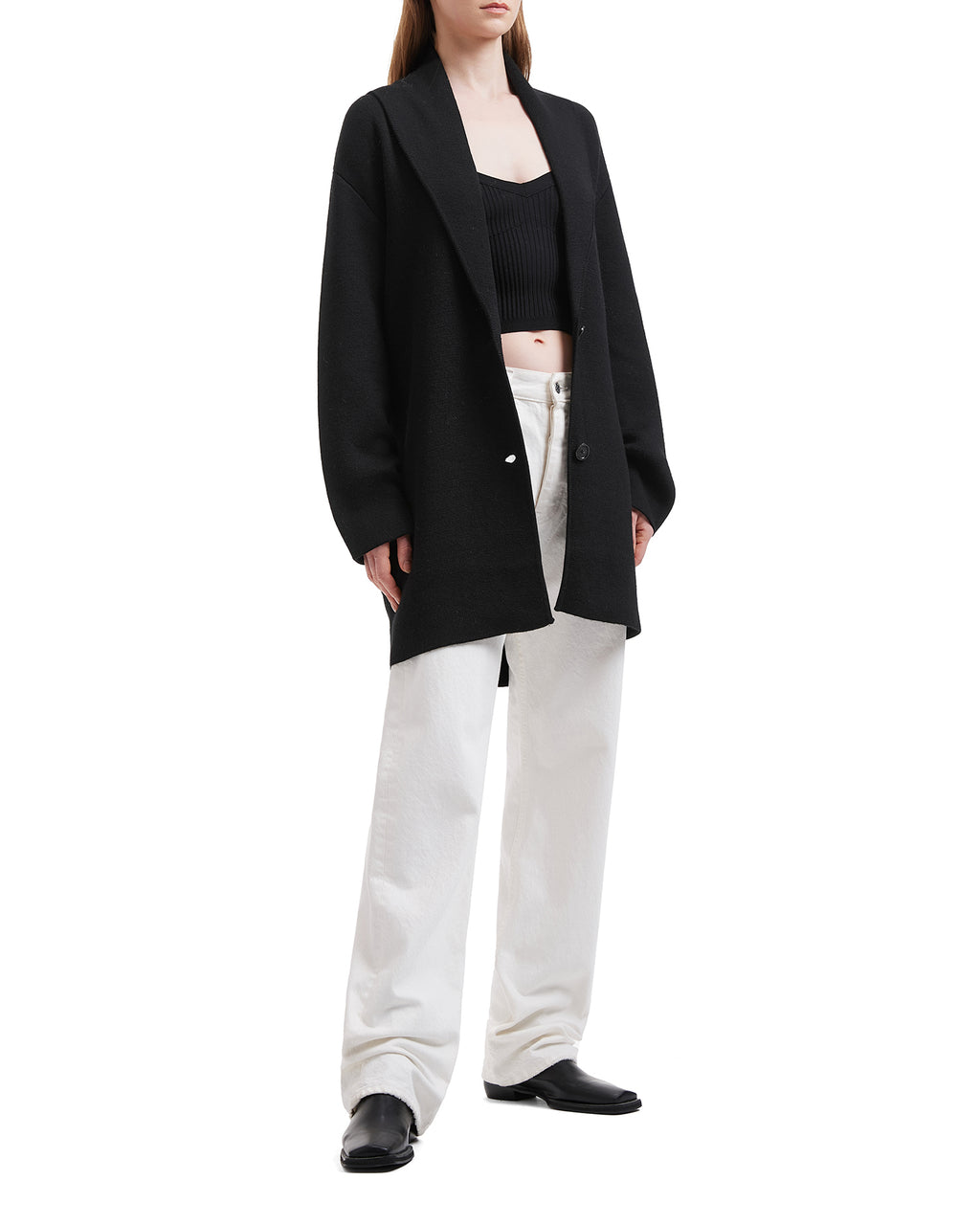 Waist-tie cardigan
