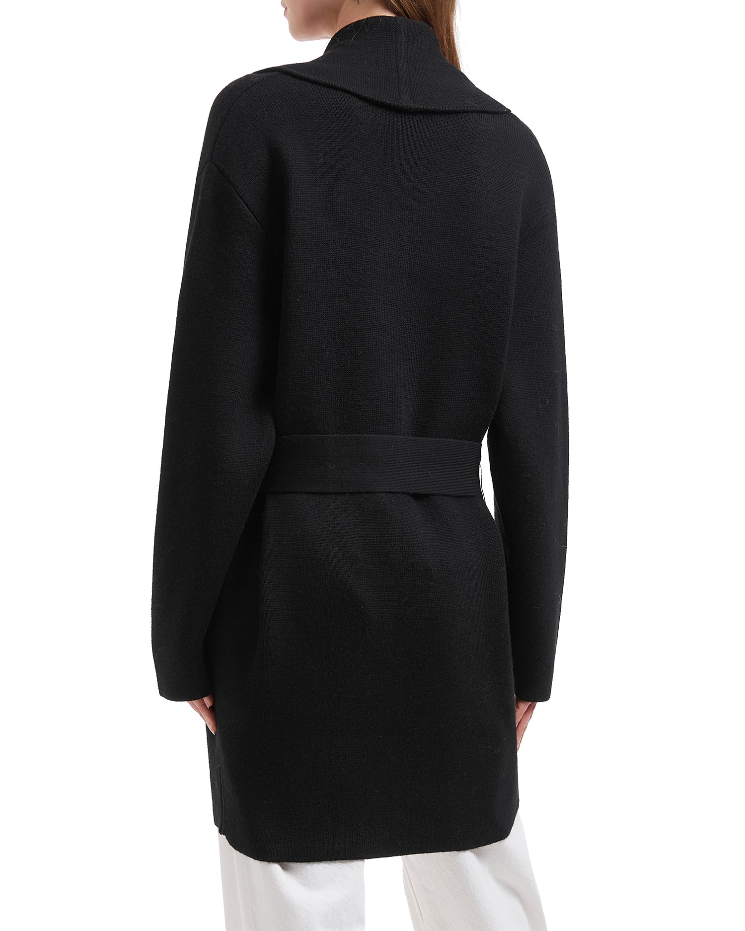 Waist-tie cardigan