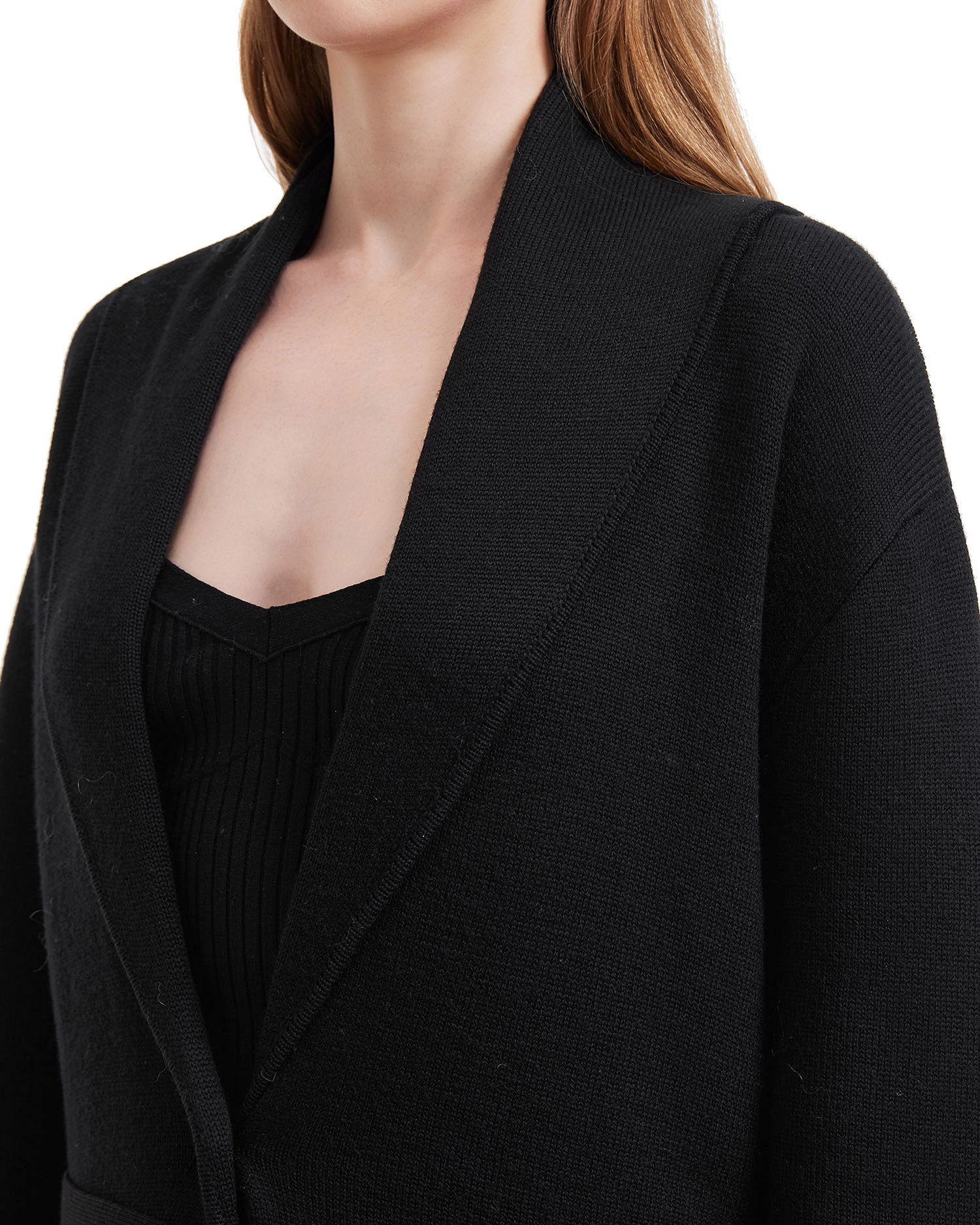 Waist-tie cardigan