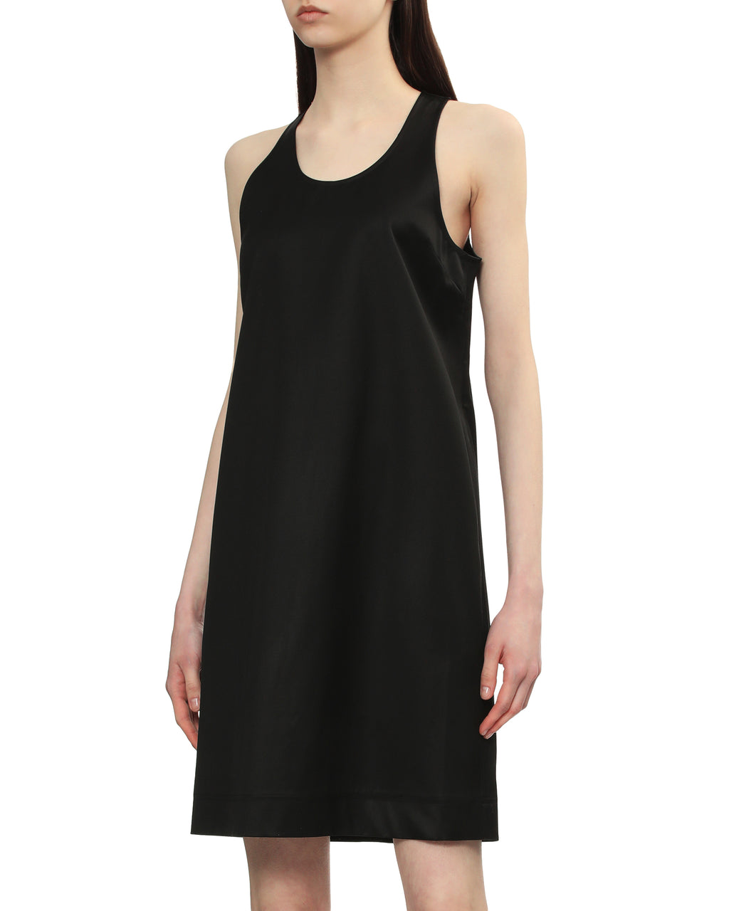 Scoop-neck mini dress