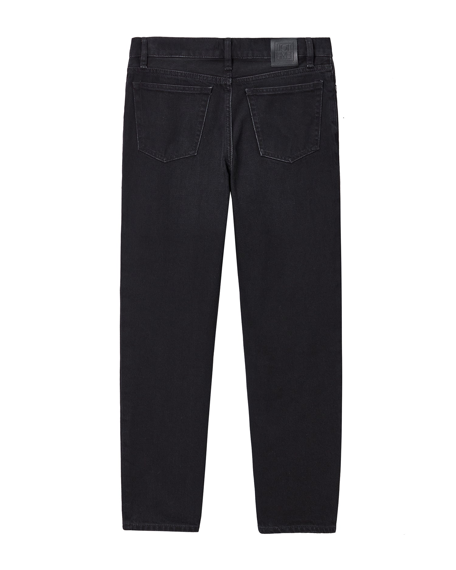 Low taper denim jeans