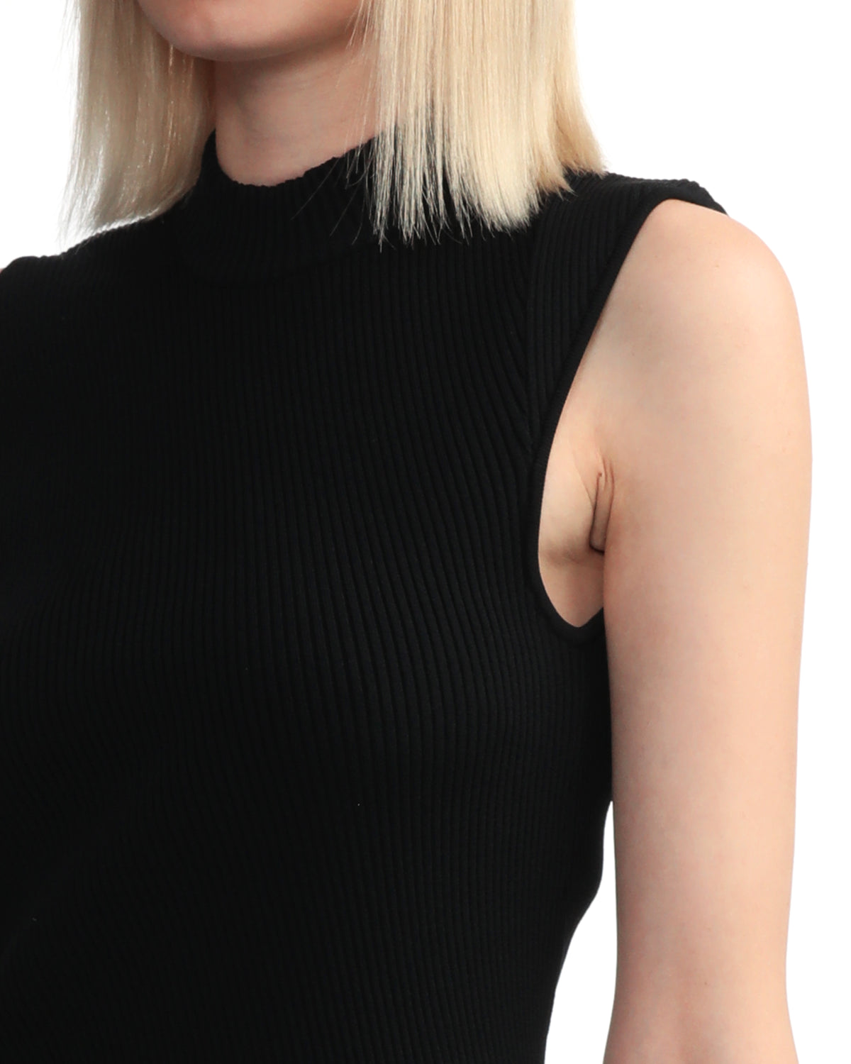 Asymmetric knit top