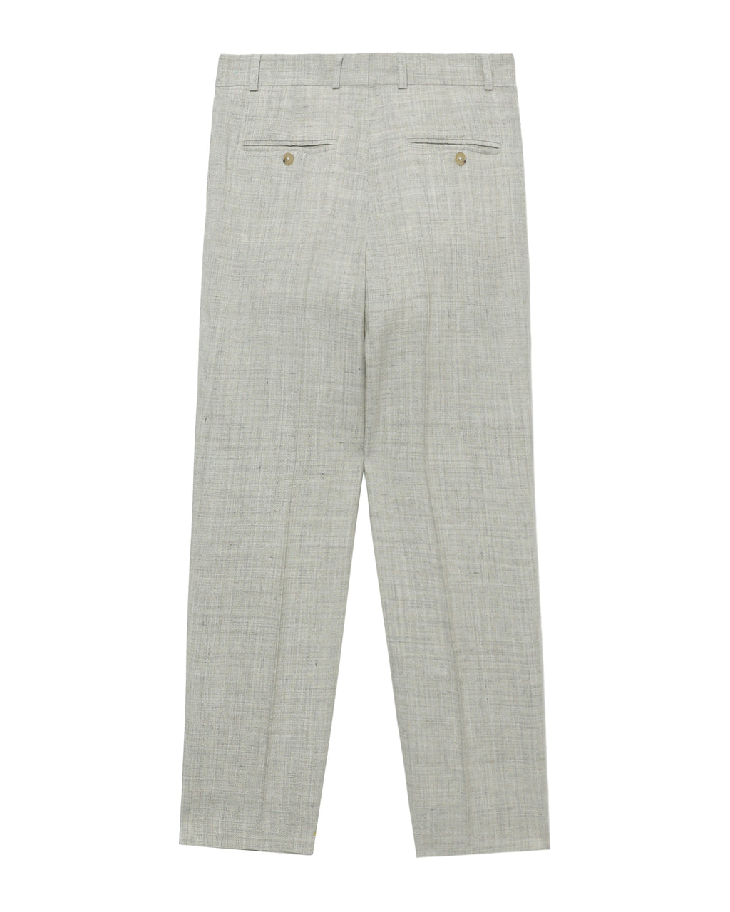 Double-pleated tailored trousers