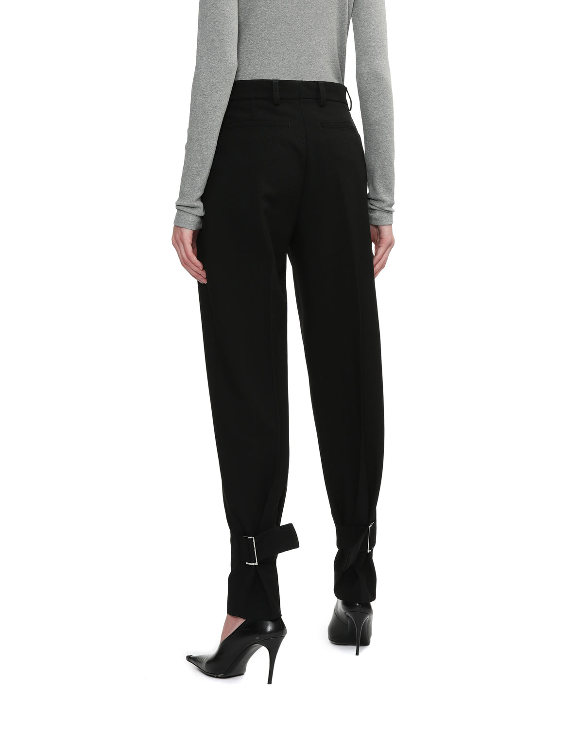 Buckled slouch pants